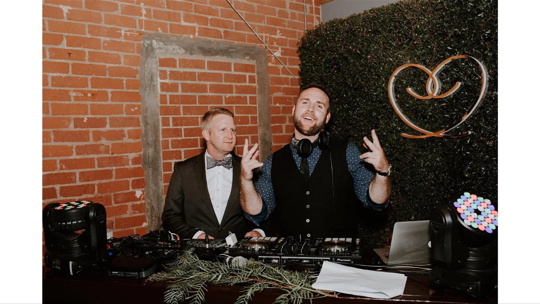DJ Ryan D performing at a wedding reception