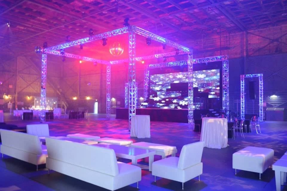 Stage and lighting build